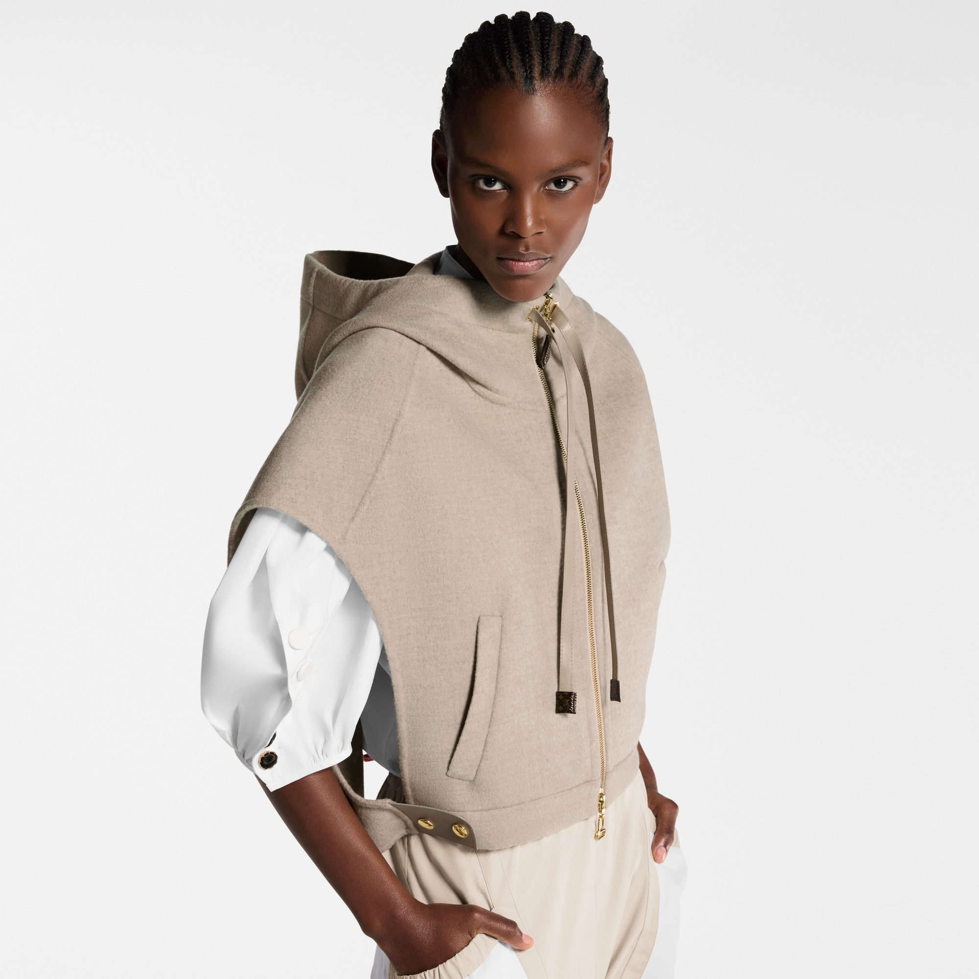 Double Face Open-Arm Jacket - Women - Ready-to-Wear | LOUIS VUITTON ®
